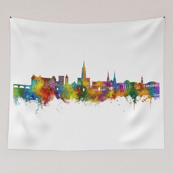 Item preview, Pau France Skyline designed and sold by ArtPrints.