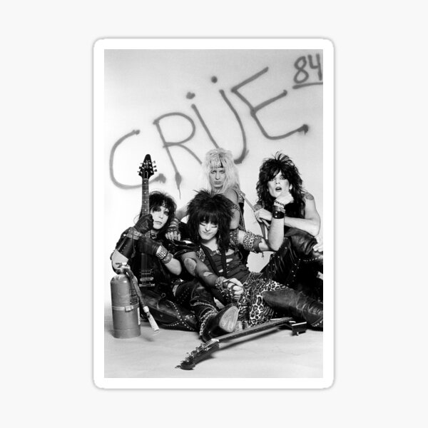 crues white Sticker
