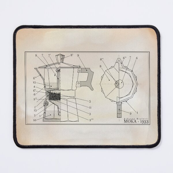 Item preview, Italian coffee - MOKA (1933 edit) designed and sold by alphavirginis.