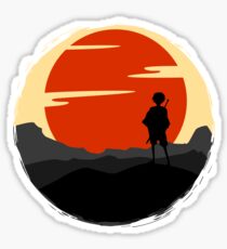 Samurai Sunset Sticker