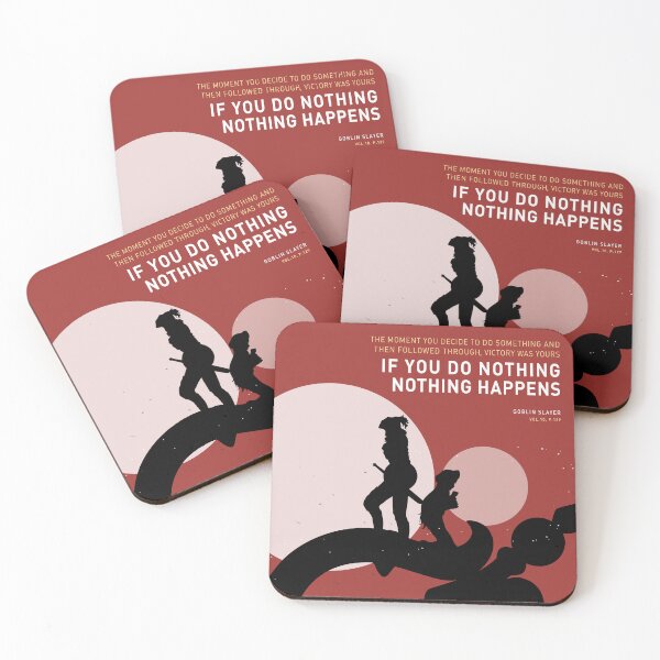Goblin Slayer Anime Motivation Coasters (Set of 4)