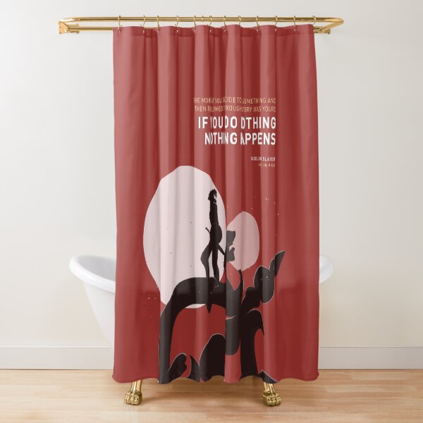 Goblin Slayer Anime Motivation Shower Curtain