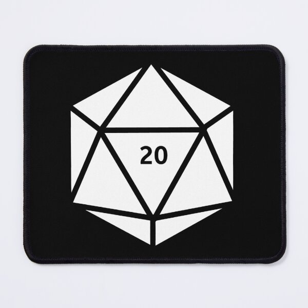 Item preview, D20 Natural 20 - White designed and sold by WyvernWeaves.