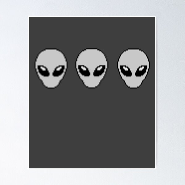 Item preview, Pixel Alien Heads designed and sold by raemay.