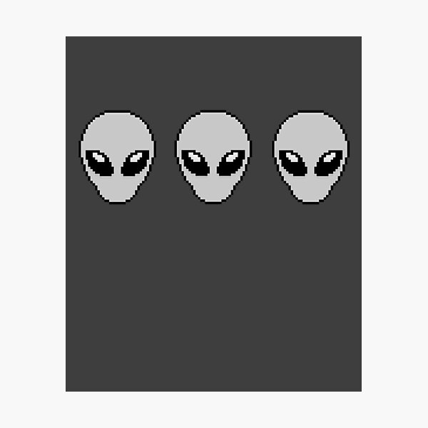 Item preview, Pixel Alien Heads designed and sold by raemay.