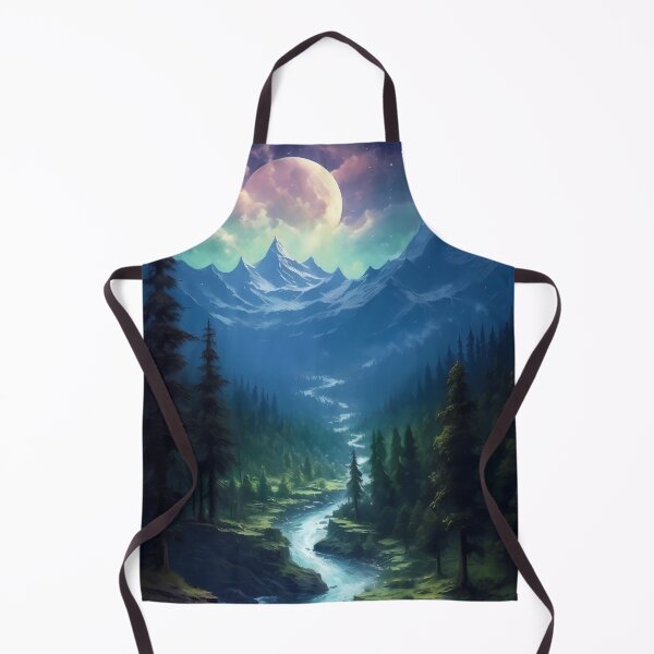 Item preview, River Surrounded By Mountains. Dark Emerald & Azure designed and sold by GiveMeMood.