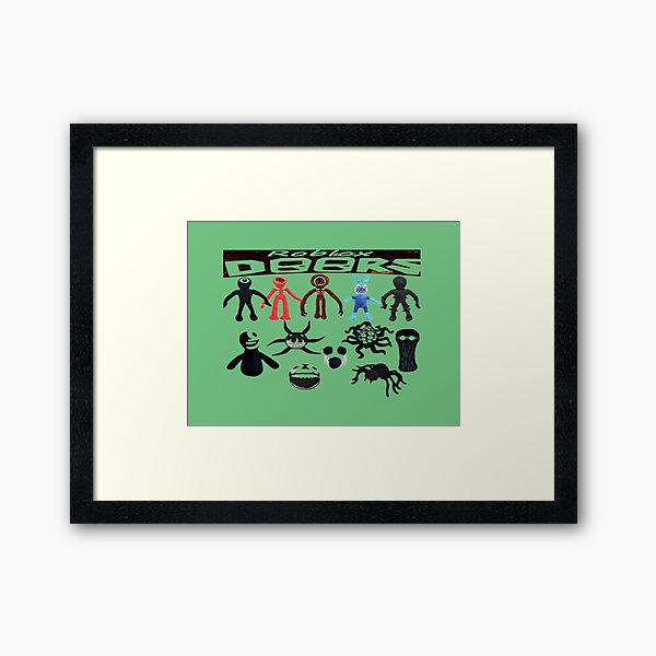 Roblox doors game monster Screech [hand drawing] Art Print for