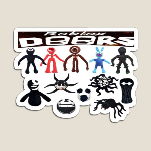 Stickers pack of all characters of Roblox doors game  Spiral