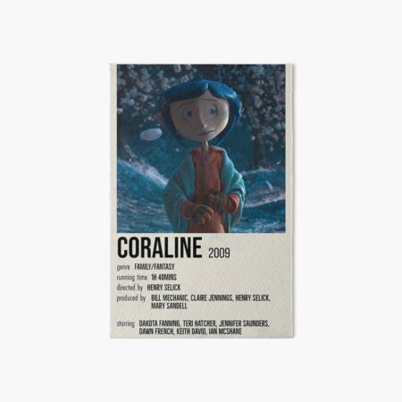 Coraline 2009 Poster Art Board Print for Sale by jhngilbert