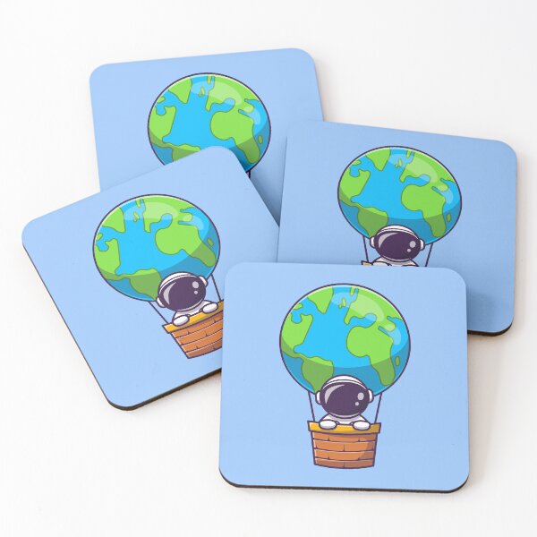 Item preview, Astro-Bunny: Cute Rabbit Astronaut Dabbing and Flying with Carrot Rocket designed and sold by hjian8219.