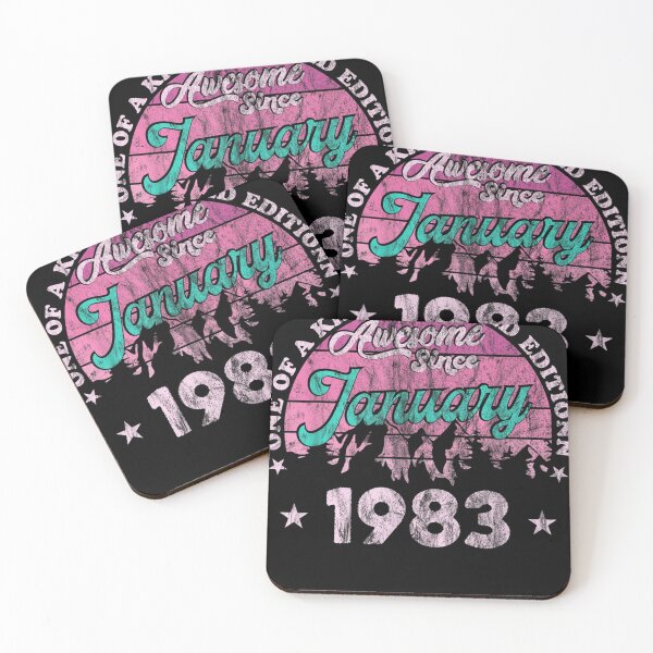 Item preview, 40 Years Old Awesome Since January 1983 40th Birthday 2023 designed and sold by Leah Cunningham.