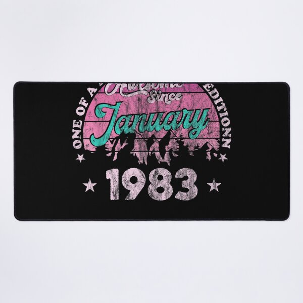 Item preview, 40 Years Old Awesome Since January 1983 40th Birthday 2023 designed and sold by Leah Cunningham.