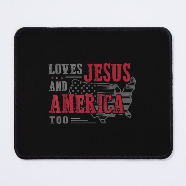 Item preview, Love Jesus And America Too - Funny America Flag designed and sold by luoginak.