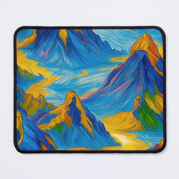 Item preview, Minimalist Monochromatic Blue Landscape Painting: Tranquility in Simplicity designed and sold by Tamas Das.