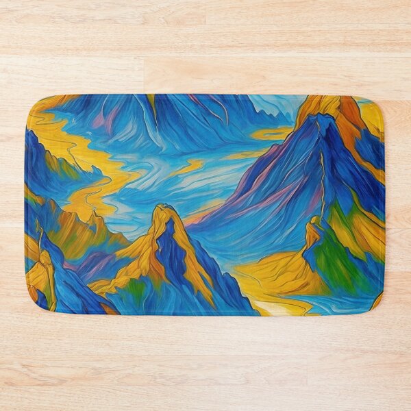 Item preview, Minimalist Monochromatic Blue Landscape Painting: Tranquility in Simplicity designed and sold by Tamas Das.