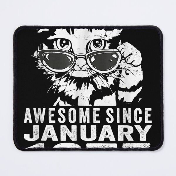 Item preview, 48th Birthday Cat 48 Years Old Awesome Since January 1975 designed and sold by Mark Holowchak.
