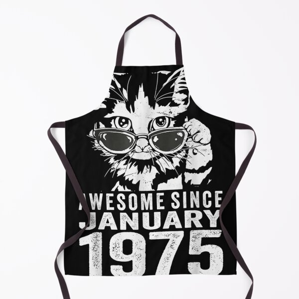 Item preview, 48th Birthday Cat 48 Years Old Awesome Since January 1975 designed and sold by Mark Holowchak.