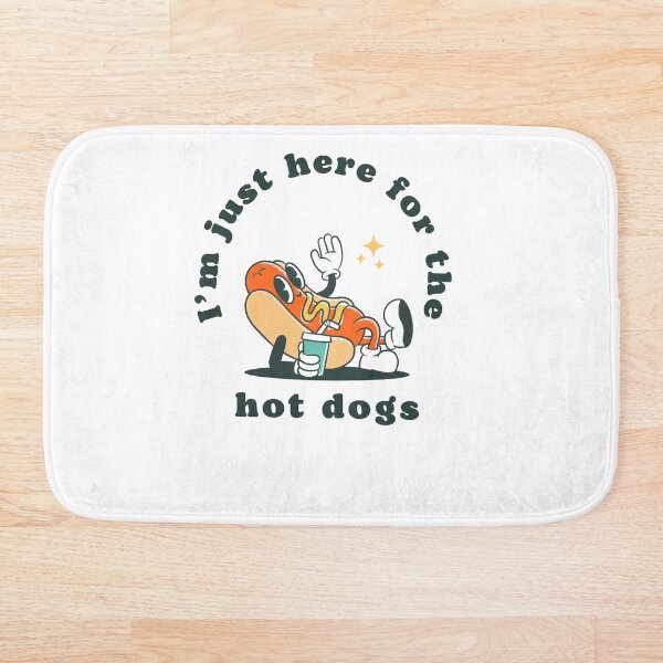 Aperçu de l'œuvre Je suis juste là pour les hot-dogs drôles du 4 juillet Cadeaux mignons créée et vendue par Norstyle.