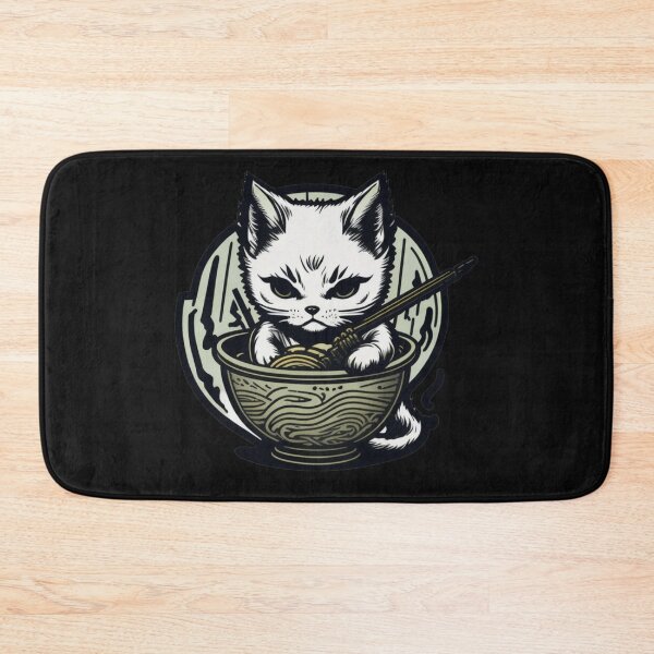 Item preview, Kawaii Vintage Style Japenese Ramen Cat designed and sold by YrtemmyS.