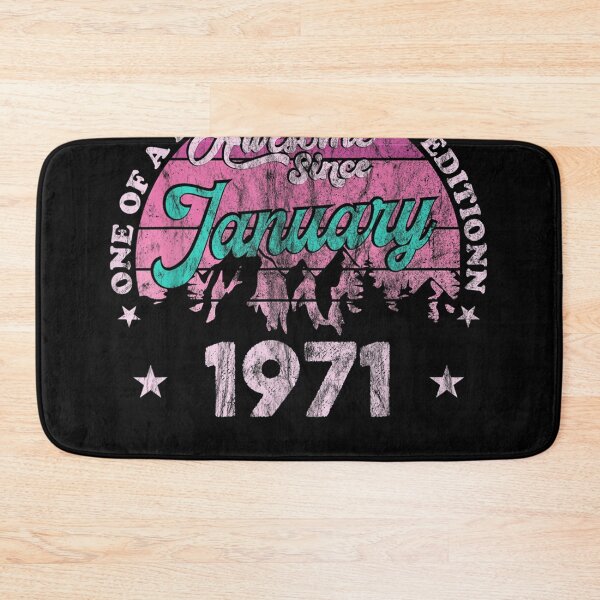 Item preview, 52 Years Old Awesome Since January 1971 52nd Birthday 2023 designed and sold by Mark Holowchak.