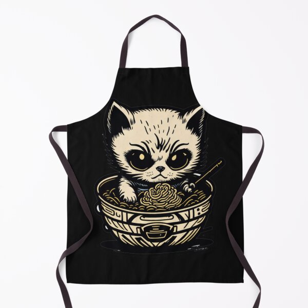 Item preview, Kawaii Vintage Style Japenese Ramen Cat designed and sold by YrtemmyS.