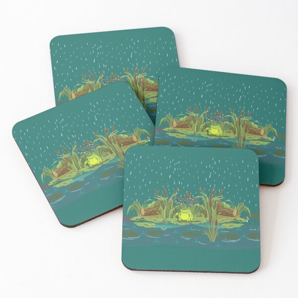 Item preview, Frog in the rain | Love nature designed and sold by LynZorArts.