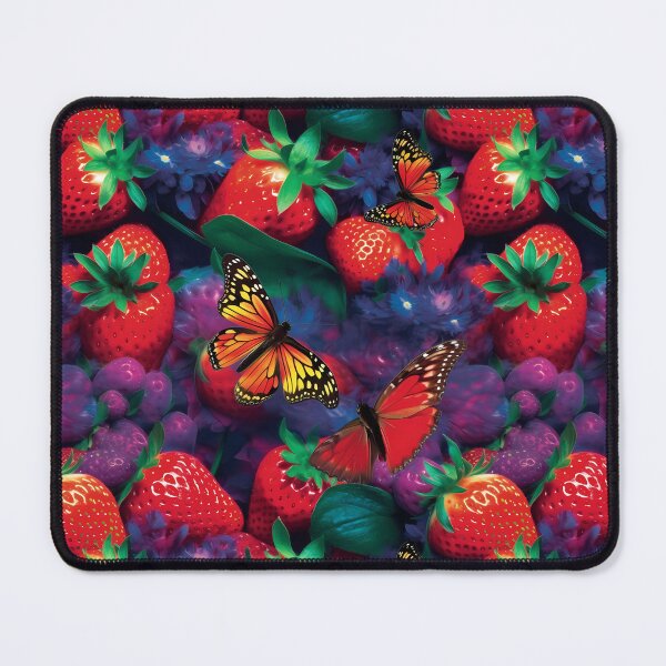 Item preview, Butterflies in the strawberry field - summer symbiosis of love designed and sold by Pixelboys.