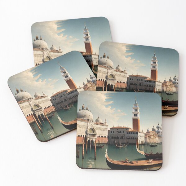 Item preview, Original Painting of Venice with Canal and Gondolas designed and sold by KALEIDOSCOPE UK.