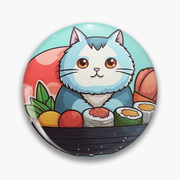 Item preview, Sushi Japanese Cat designed and sold by EVA4designs.
