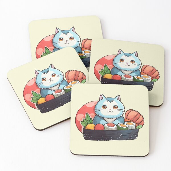 Item preview, Sushi Japanese Cat designed and sold by EVA4designs.