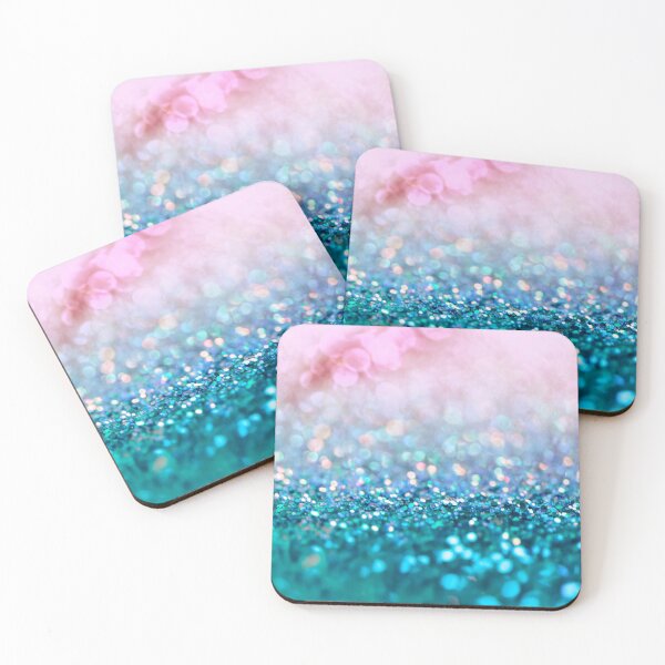 Item preview, Mermaid Rose Gold and Teal Blush Faux Glitter designed and sold by MysticMarble.