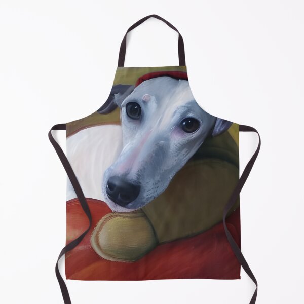 Item preview, Whippet on a sofa Portrait designed and sold by Ameiva-Apparel.
