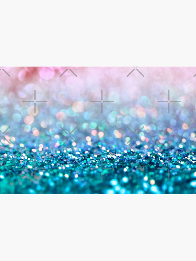 Mermaid Rose Gold and Teal Blush Glitter by MysticMarble
