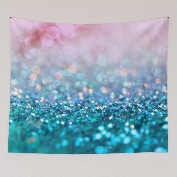 Item preview, Mermaid Rose Gold and Teal Blush Faux Glitter designed and sold by MysticMarble.