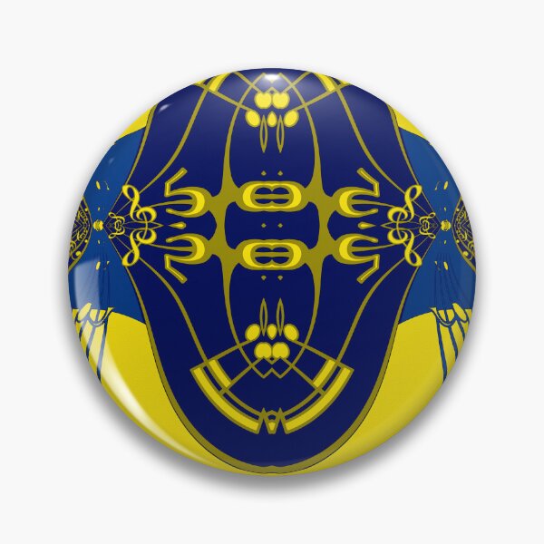 Item preview, *Attractive yellow and blue abstract music - An Alien musician in a cosmic geometric space  art music notes - Great Gift for musicians, pianists, guitarists, and music lover* designed and sold by Ralek.