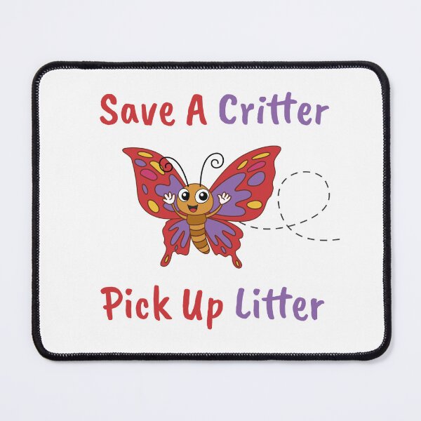 Item preview, Environmentally Conscious Happy Butterfly Pick Up Litter designed and sold by The Junto Shop.