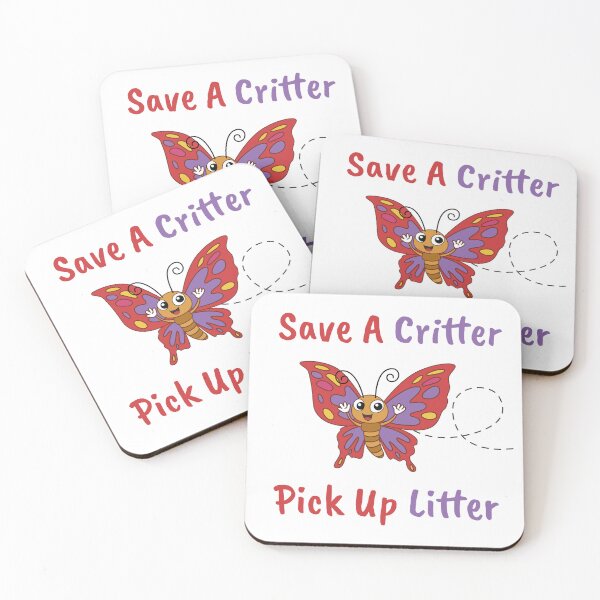Item preview, Environmentally Conscious Happy Butterfly Pick Up Litter designed and sold by The Junto Shop.