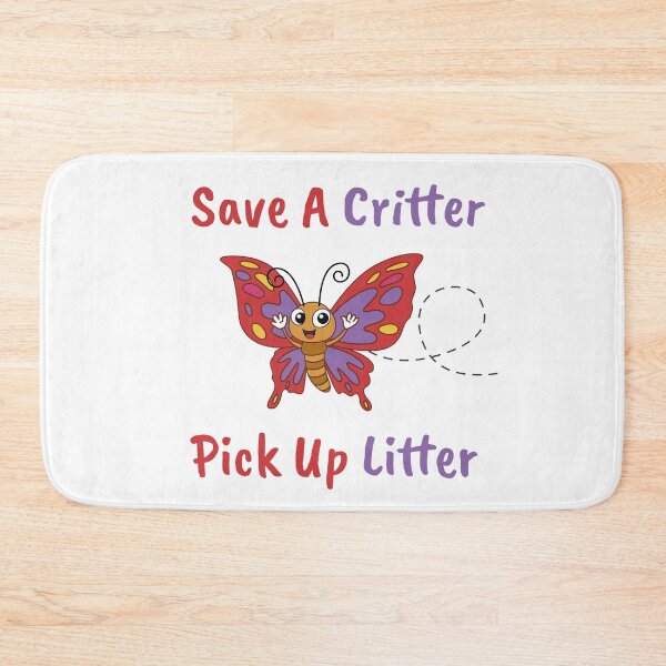 Item preview, Environmentally Conscious Happy Butterfly Pick Up Litter designed and sold by The Junto Shop.