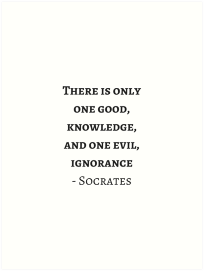 Griechische Philosophie Zitate Sokrates Es Gibt Nur Ein Gutes