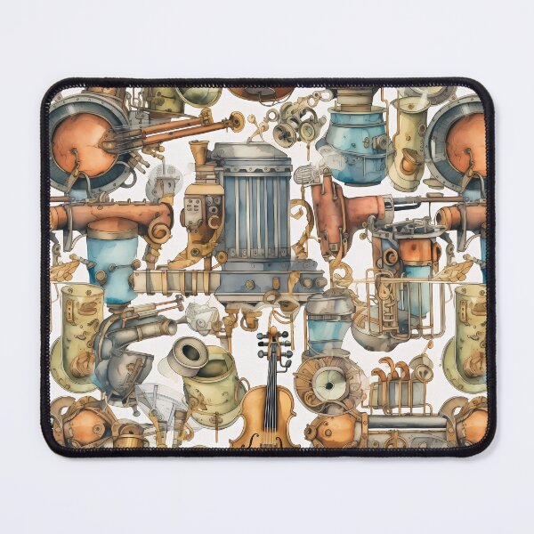 Item preview, Illustration - Retro steampunk music instruments designed and sold by Pixelboys.