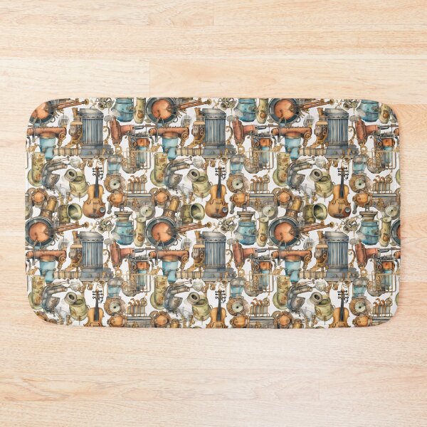 Item preview, Illustration - Retro steampunk music instruments designed and sold by Pixelboys.