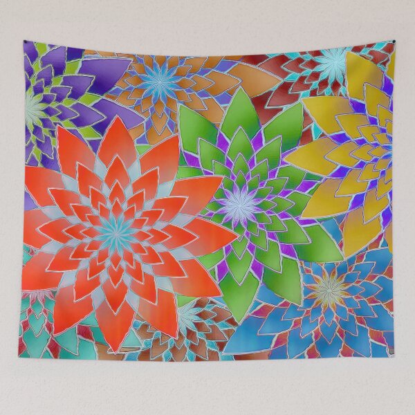 Item preview, Colorful Geometric Flowers  designed and sold by Phil Perkins.