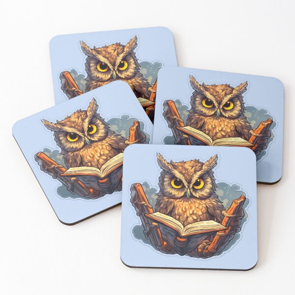 Item preview, Owl Reading A Book designed and sold by EVA4designs.