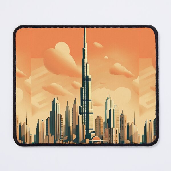 Item preview, Burj Khalifa, Dubai | Retro Art designed and sold by DigitalDugong.