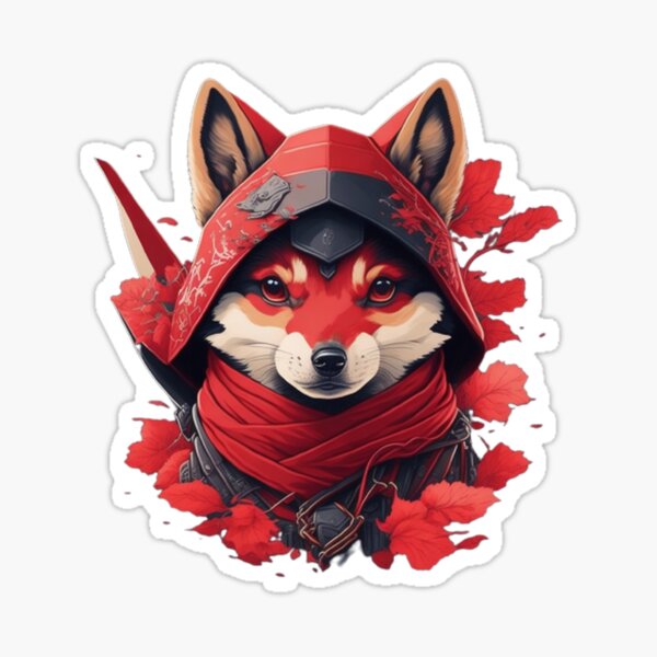 Ninja dog - mommy's little protector Sticker