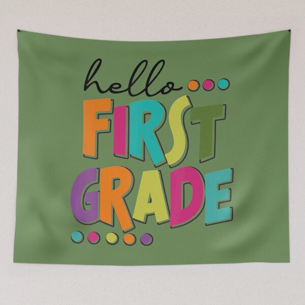 Item preview, Hello First Grade Happy First Day Of School Back To School 	 	 designed and sold by gukgpoai98.