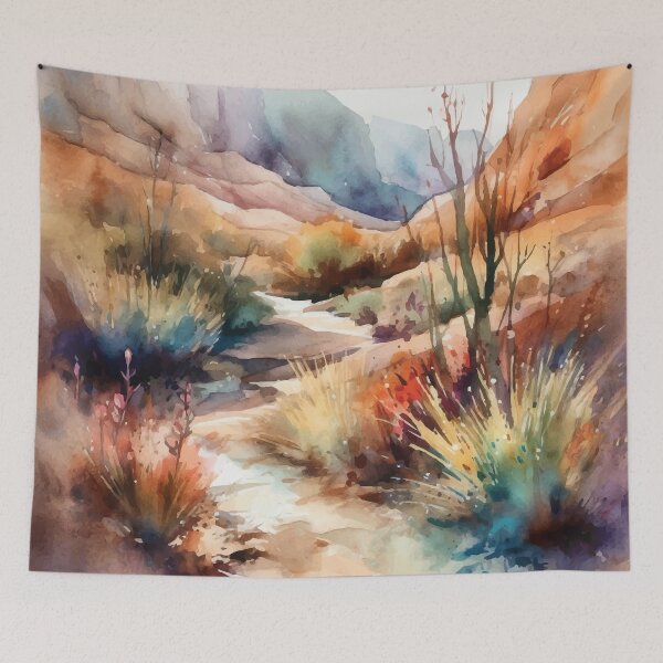 Item preview, A Trail through the Rough - Boho Desert Landscape Watercolors designed and sold by GVRDesign.