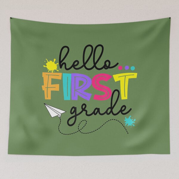 Item preview, Hello First Grade Happy First Day Of School 	 	 designed and sold by gukgpoai98.