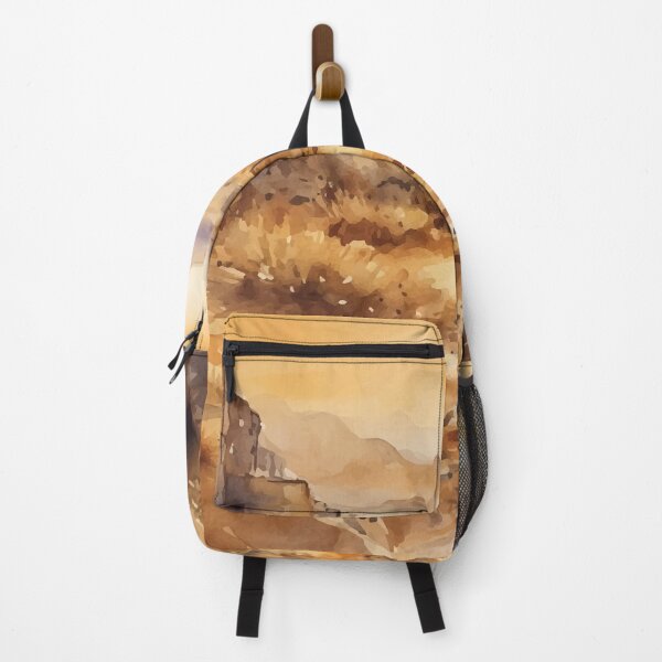 Item preview, The Desert in Golden Hues - Boho Desert Landscape Watercolors designed and sold by GVRDesign.