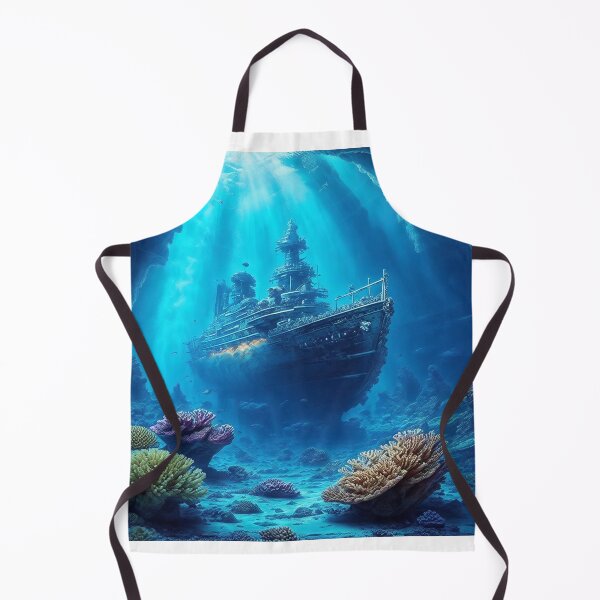 Item preview, Deep Sea Landscapes With Shipwrecks or Underwater Archaeological Sites, Providing a Glimpse Into the Human History and Exploration of the Deep Sea, Ai Generated Art designed and sold by AiGens.